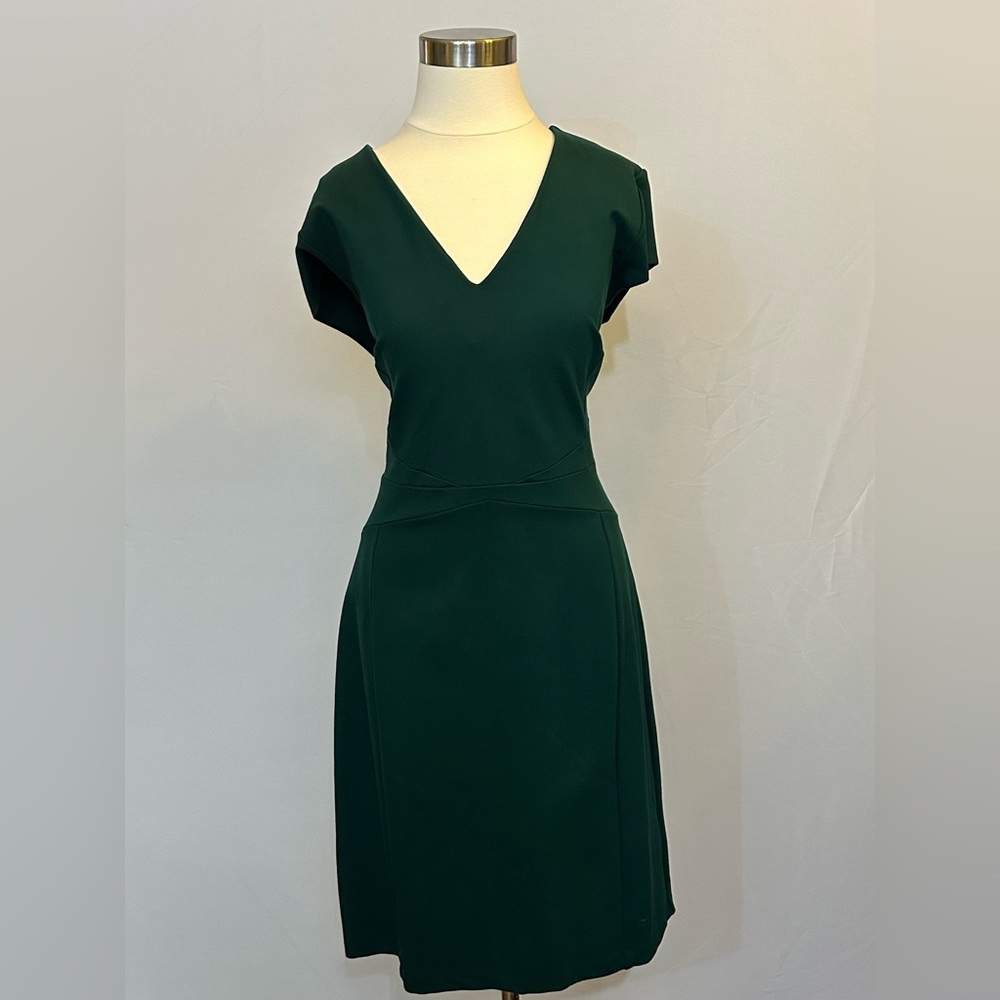 Dark Green Halogen Sheath Dress Sz 16
